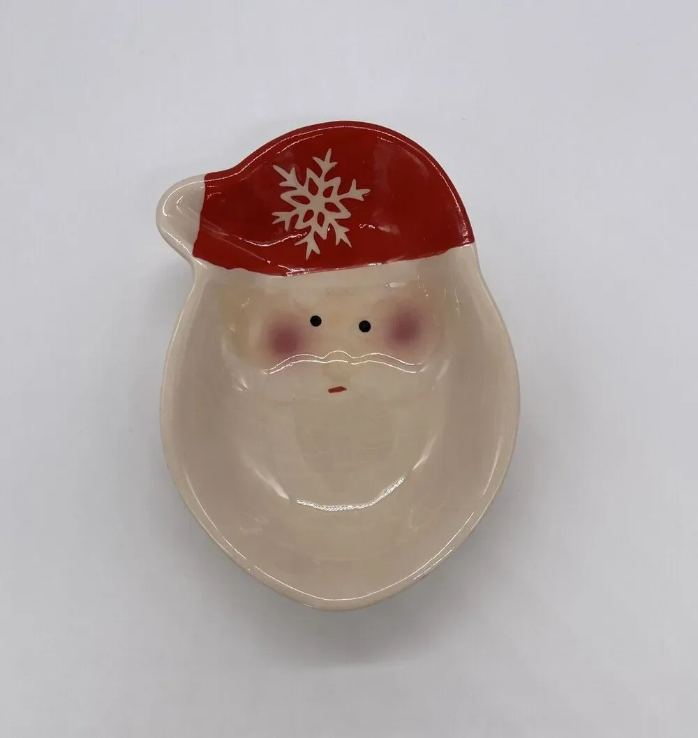 Santa Trinket Dish Christmas